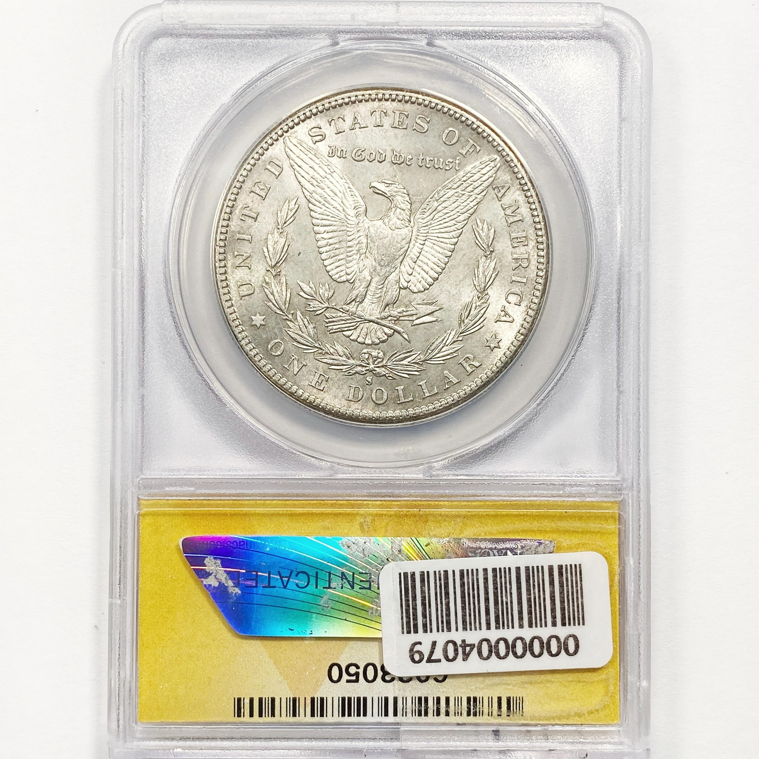 1886-S Morgan Silver Dollar ANACS MS61