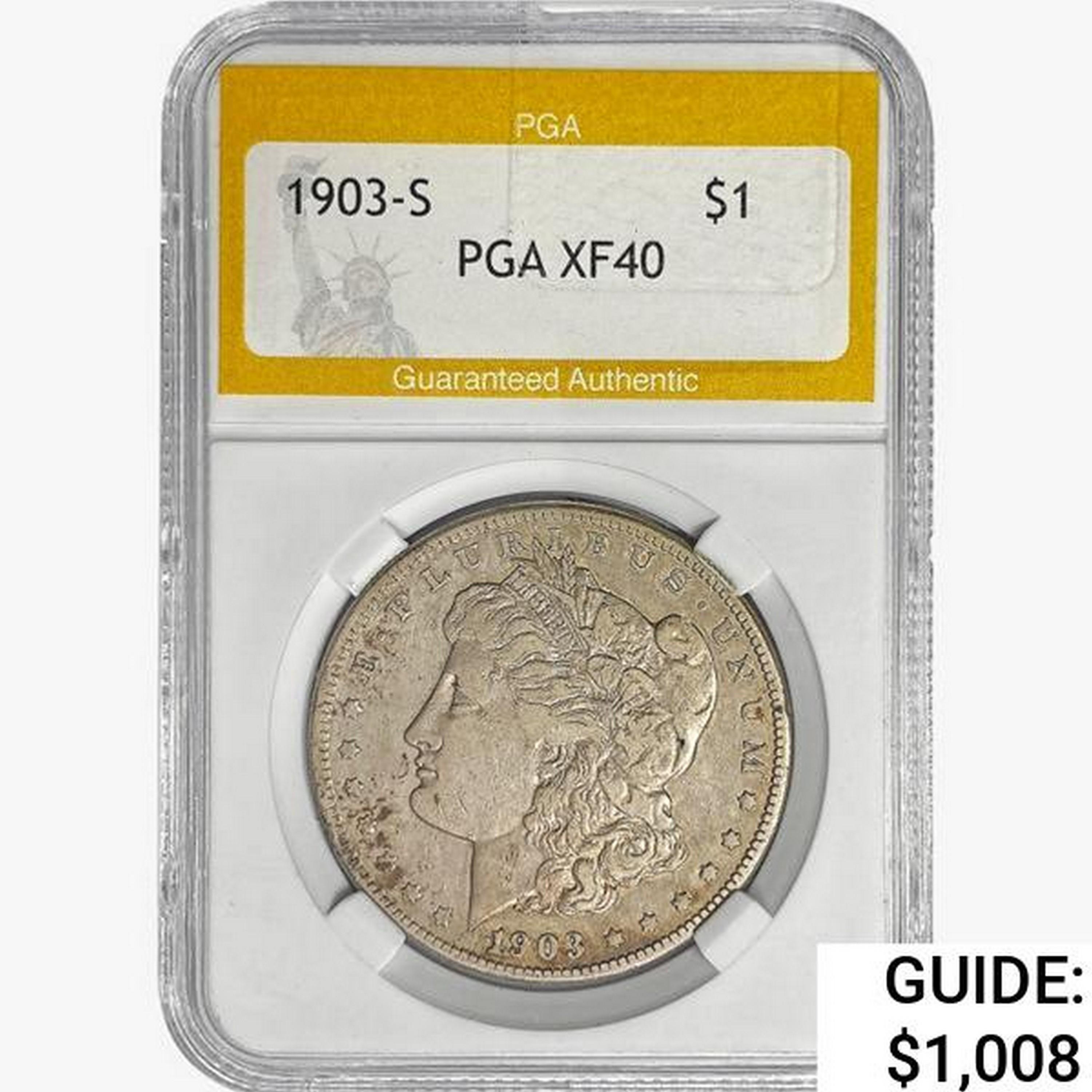 1903-S Morgan Silver Dollar PGA XF40