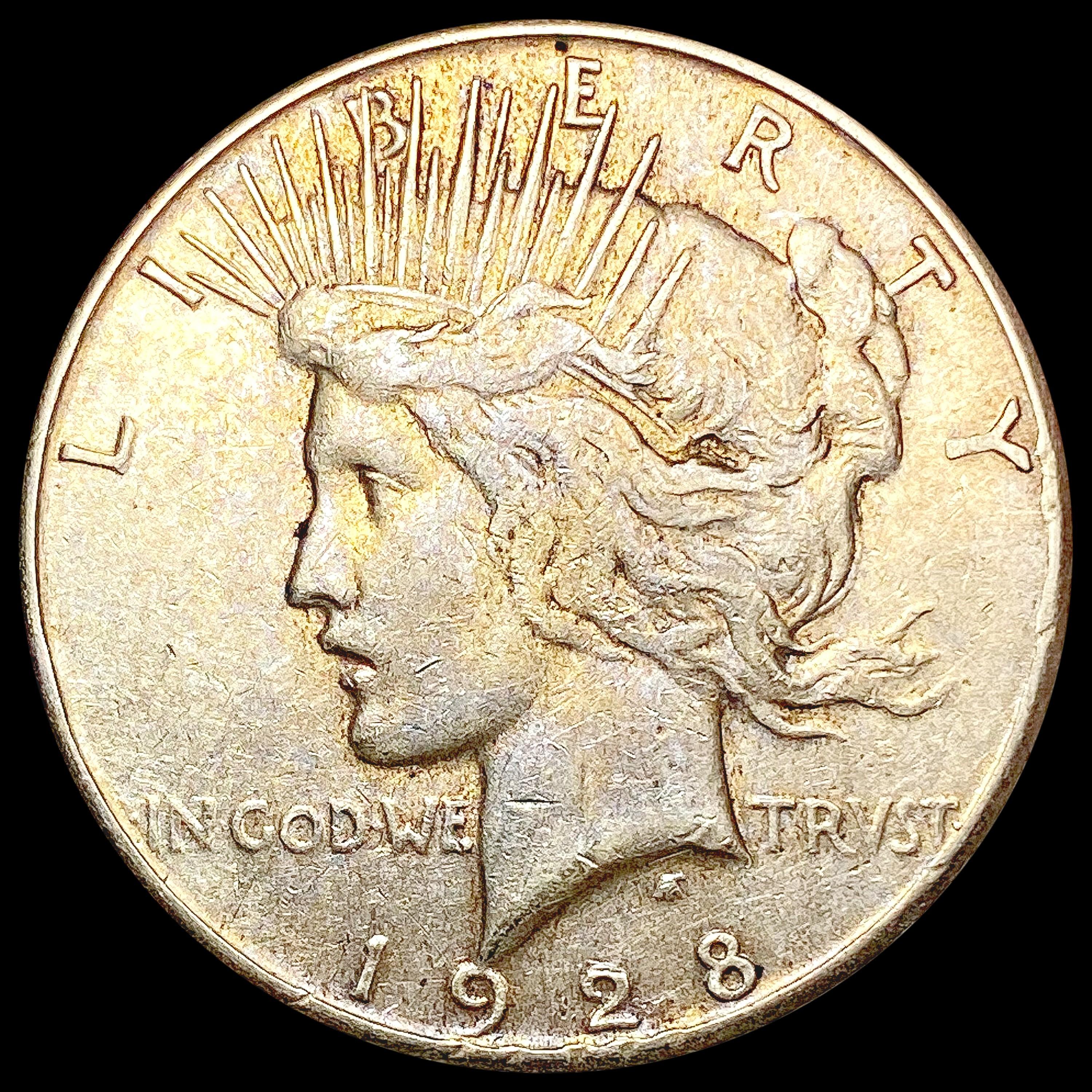 1928-S Silver Peace Dollar LIGHTLY CIRCULATED