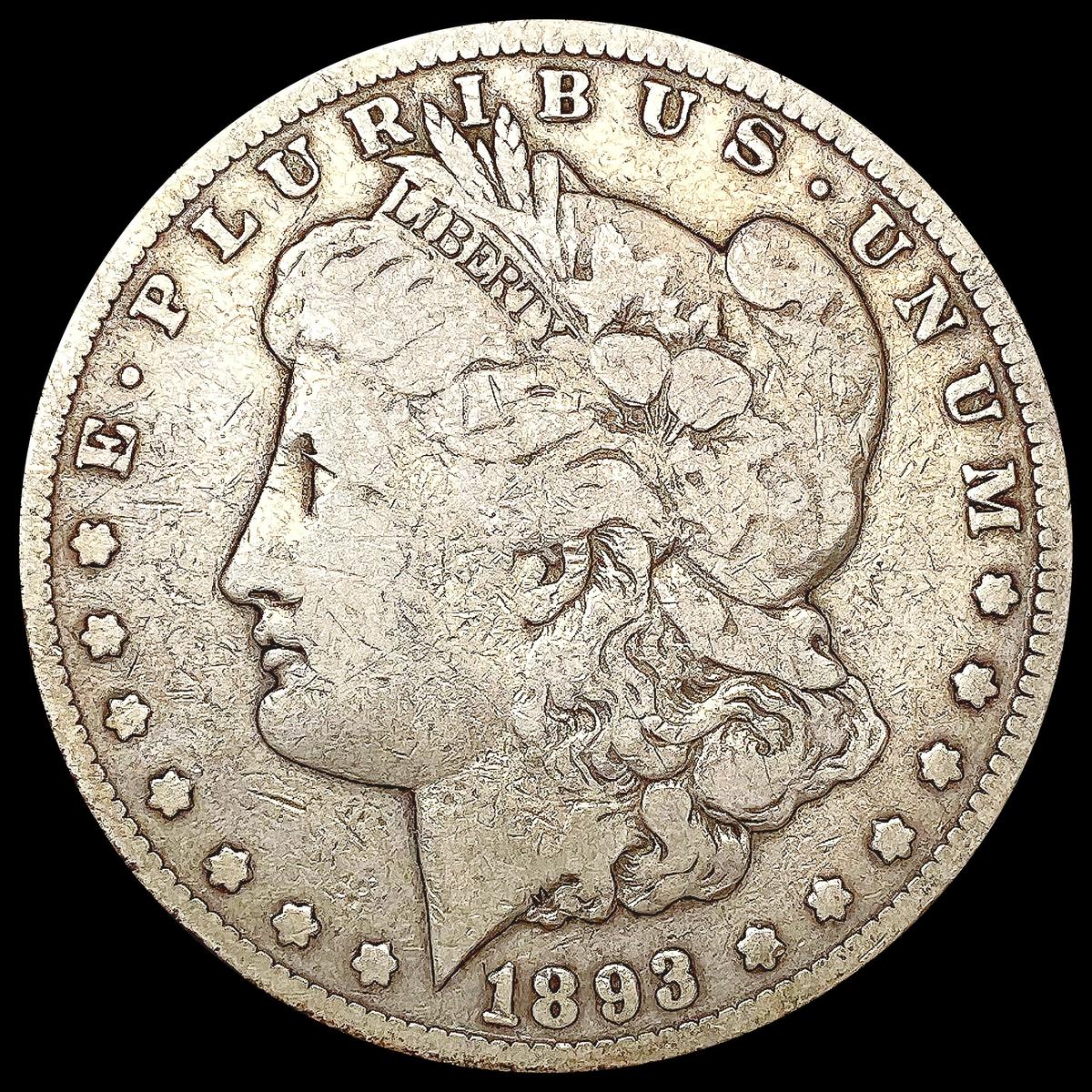 1893-CC Morgan Silver Dollar NICELY CIRCULATED