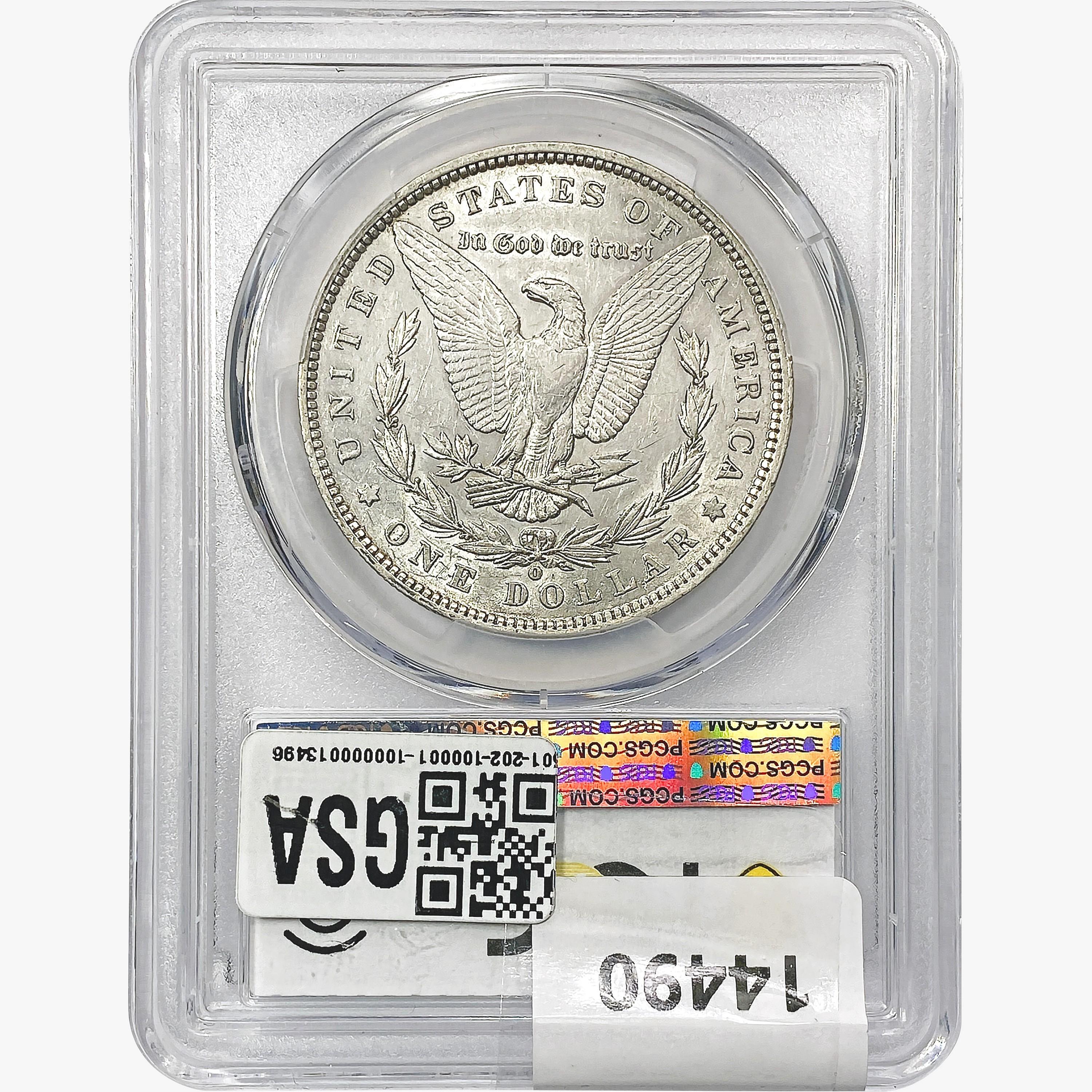 1889-O Morgan Silver Dollar PCGS AU53