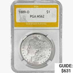 1889-O Morgan Silver Dollar PGA MS62