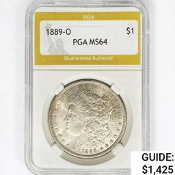 1889-O Morgan Silver Dollar PGA MS64