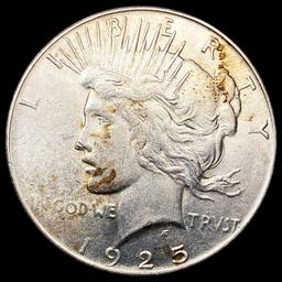 1925-S Silver Peace Dollar CLOSELY UNCIRCULATED