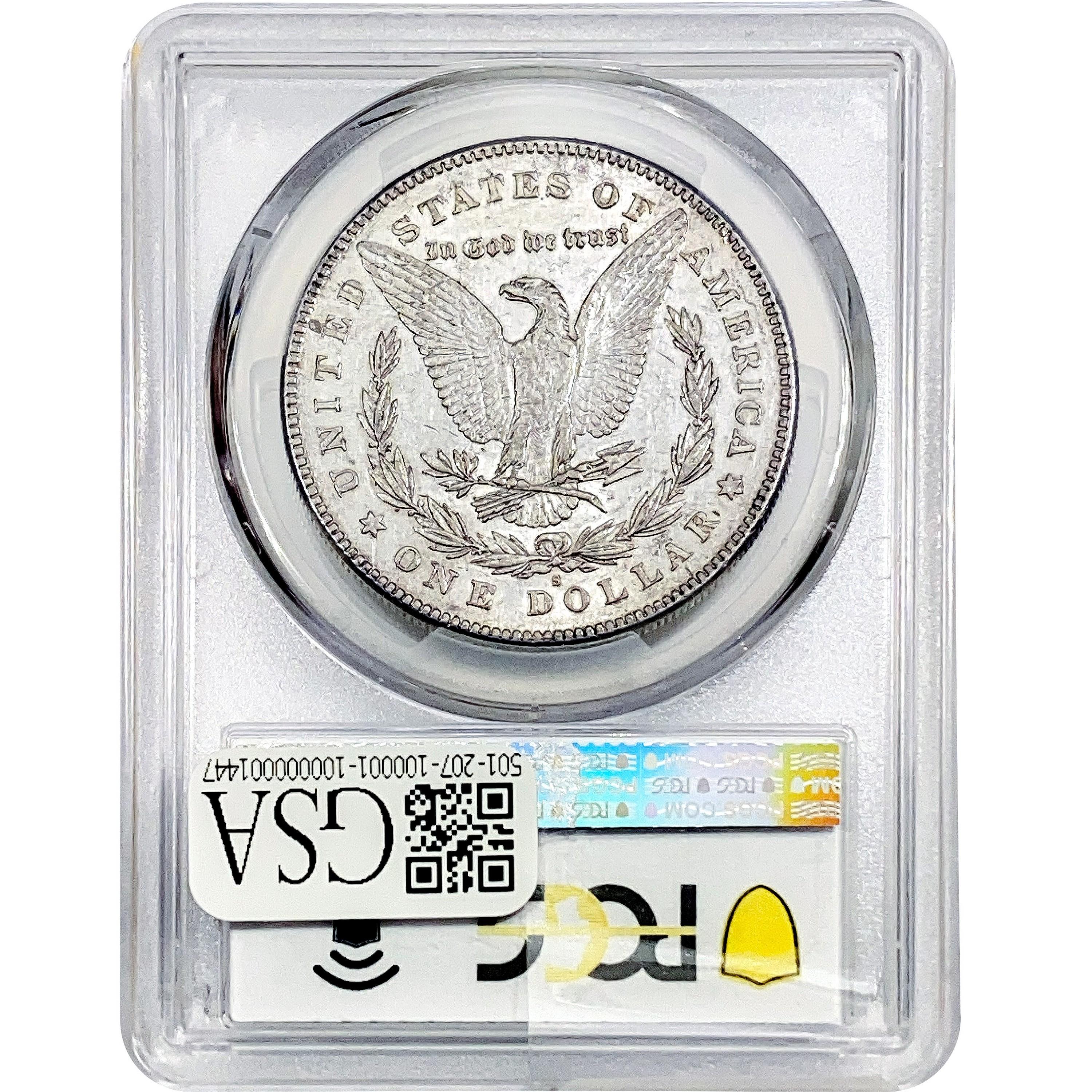 1879-S Morgan Silver Dollar PCGS AU55 REV 78