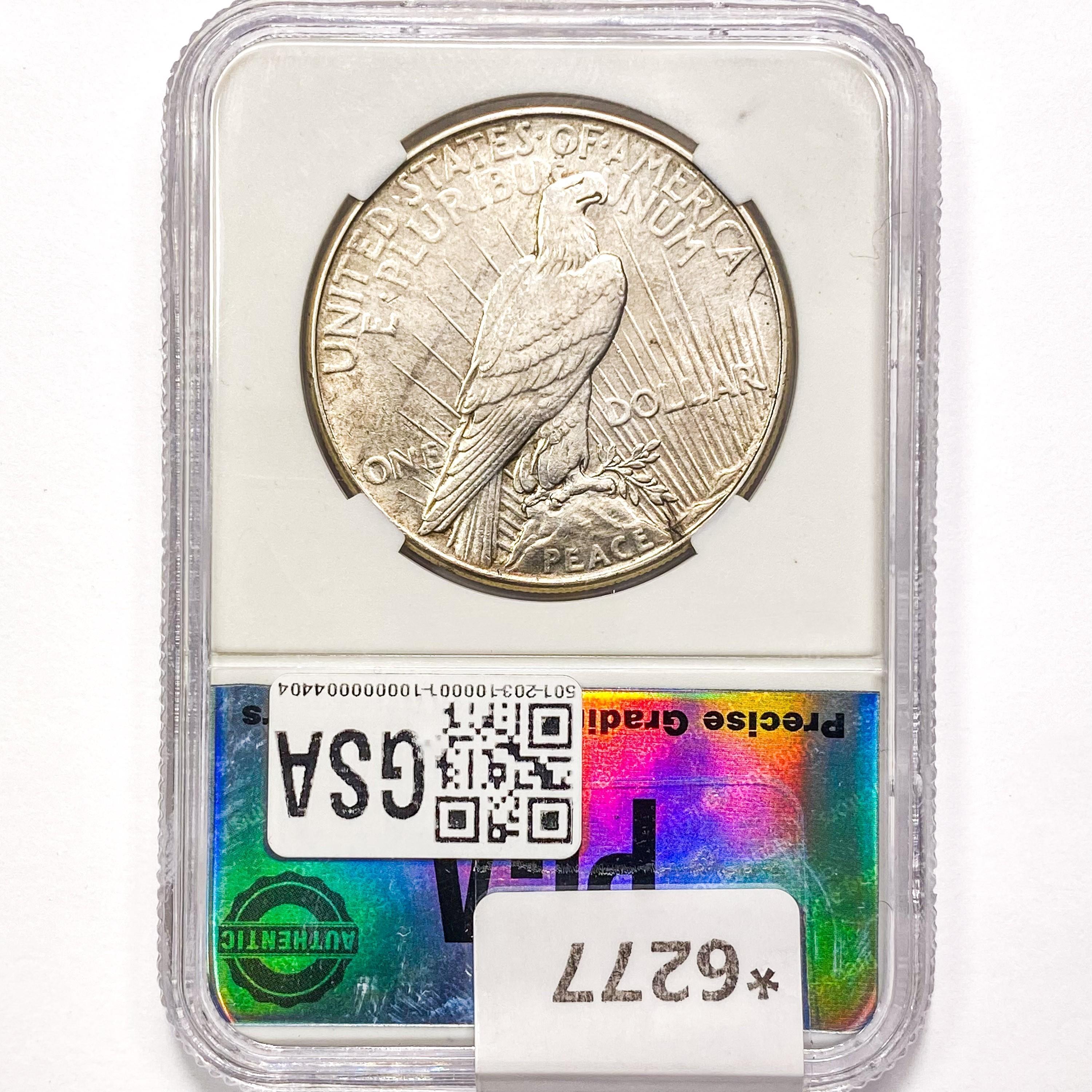 1934 Silver Peace Dollar PGA MS61