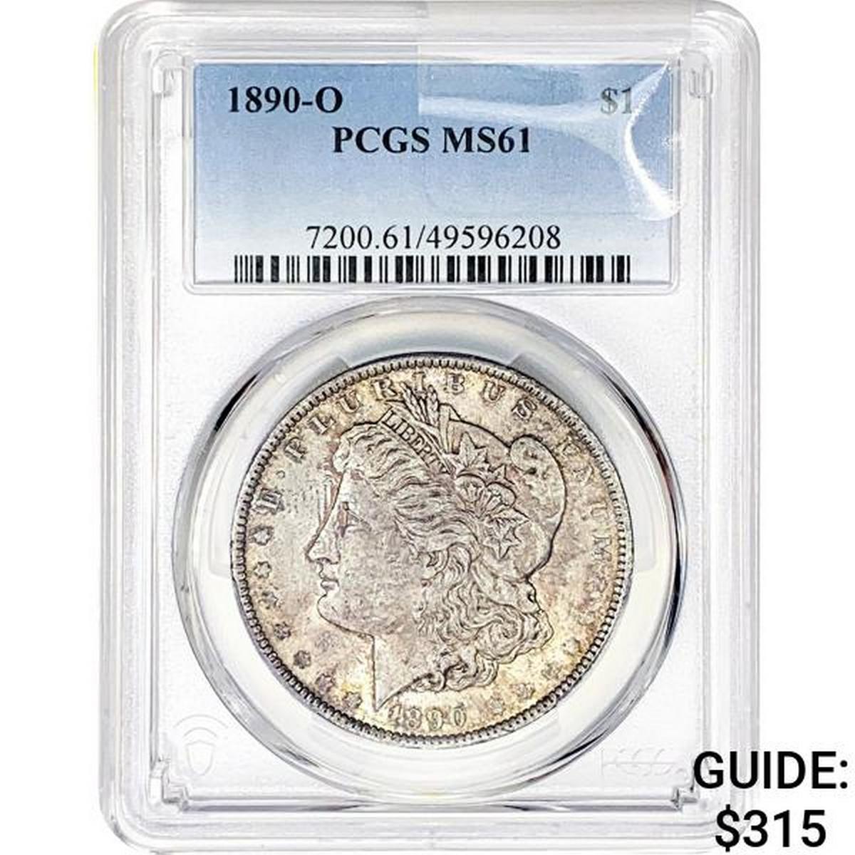 1890-O Morgan Silver Dollar PCGS MS61