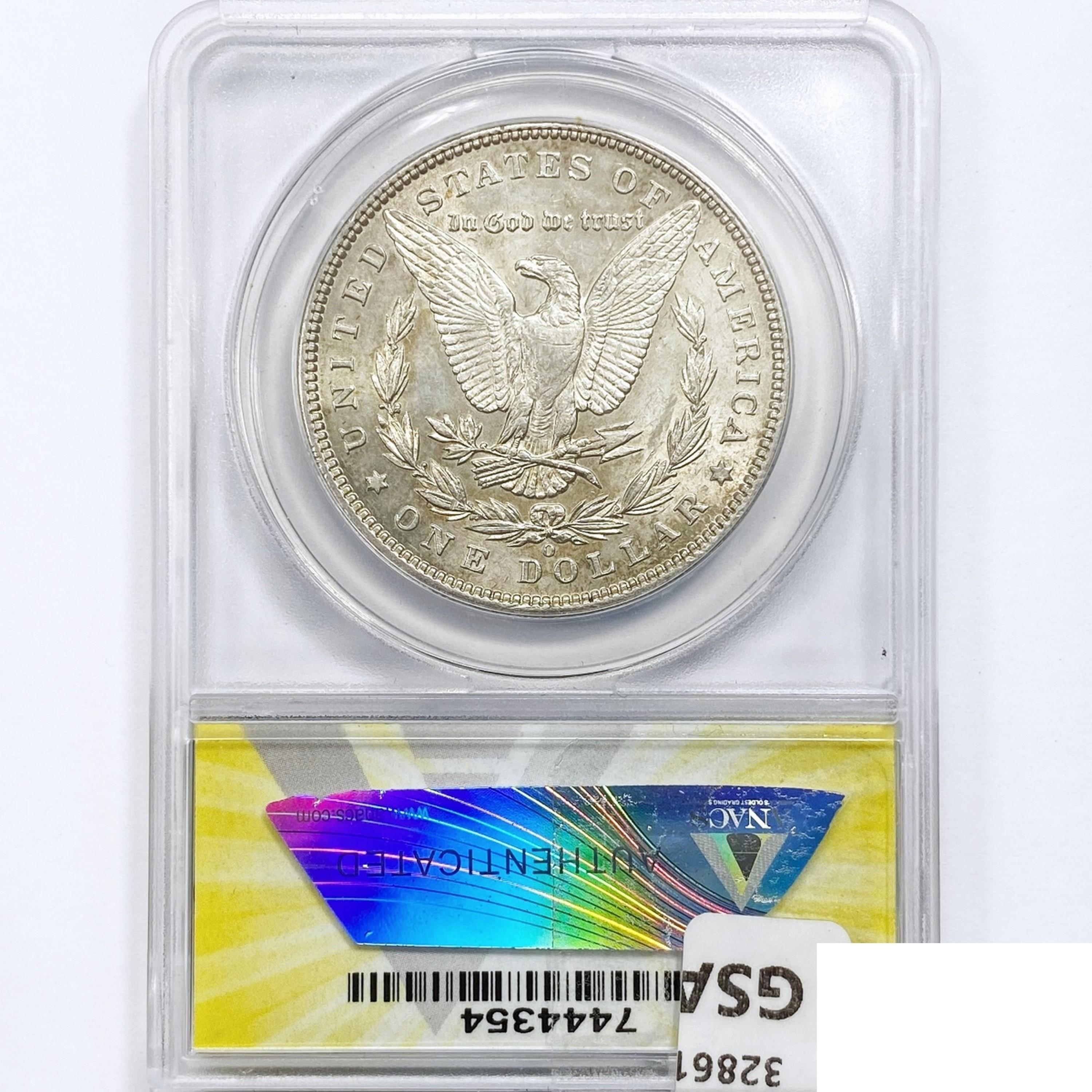 1895-O Morgan Silver Dollar ANACS AU58