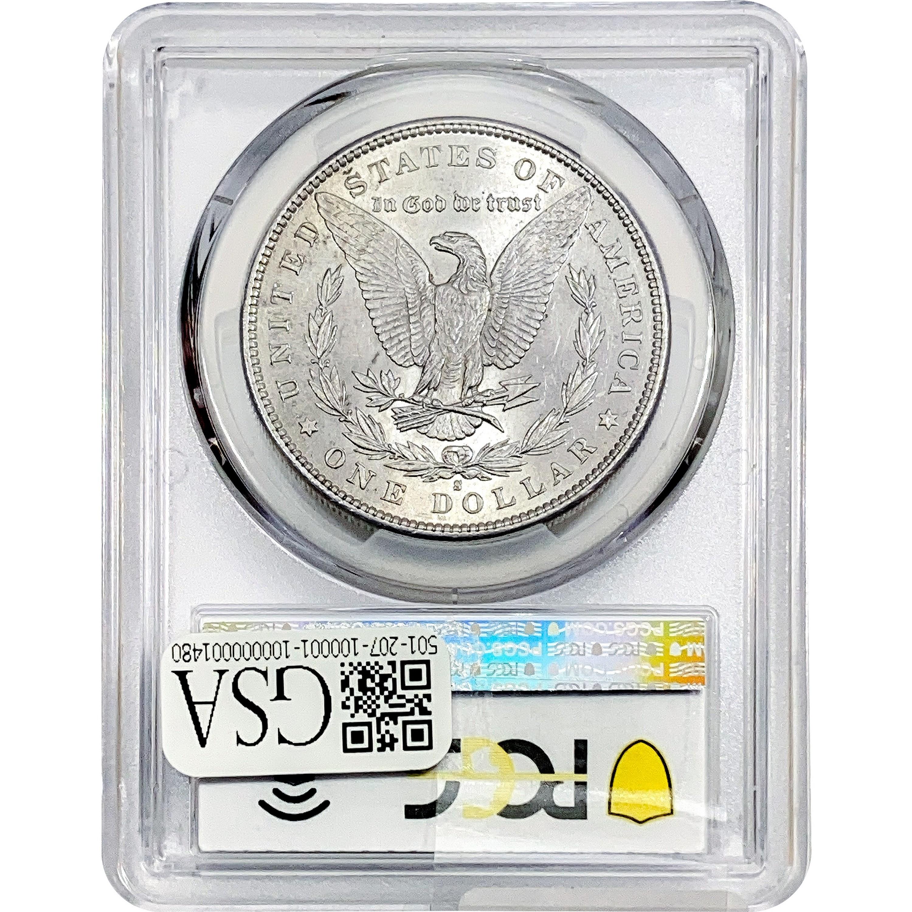 1891-S Morgan Silver Dollar PCGS MS63