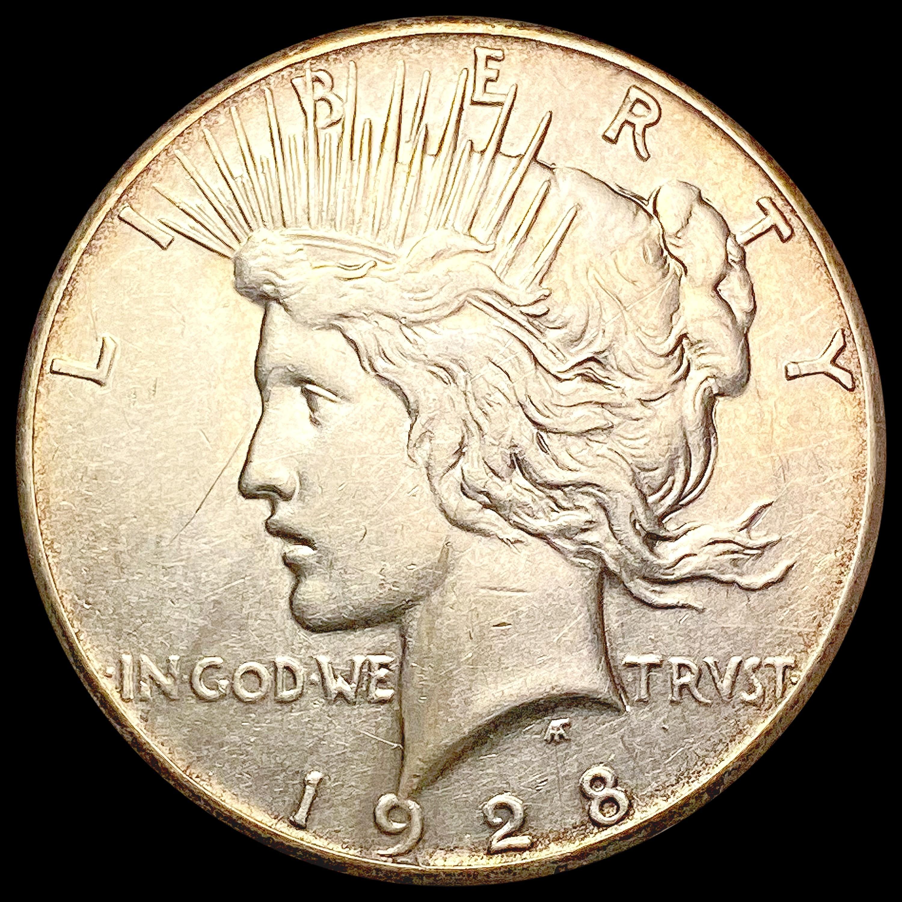 1928 Silver Peace Dollar CLOSELY UNCIRCULATED