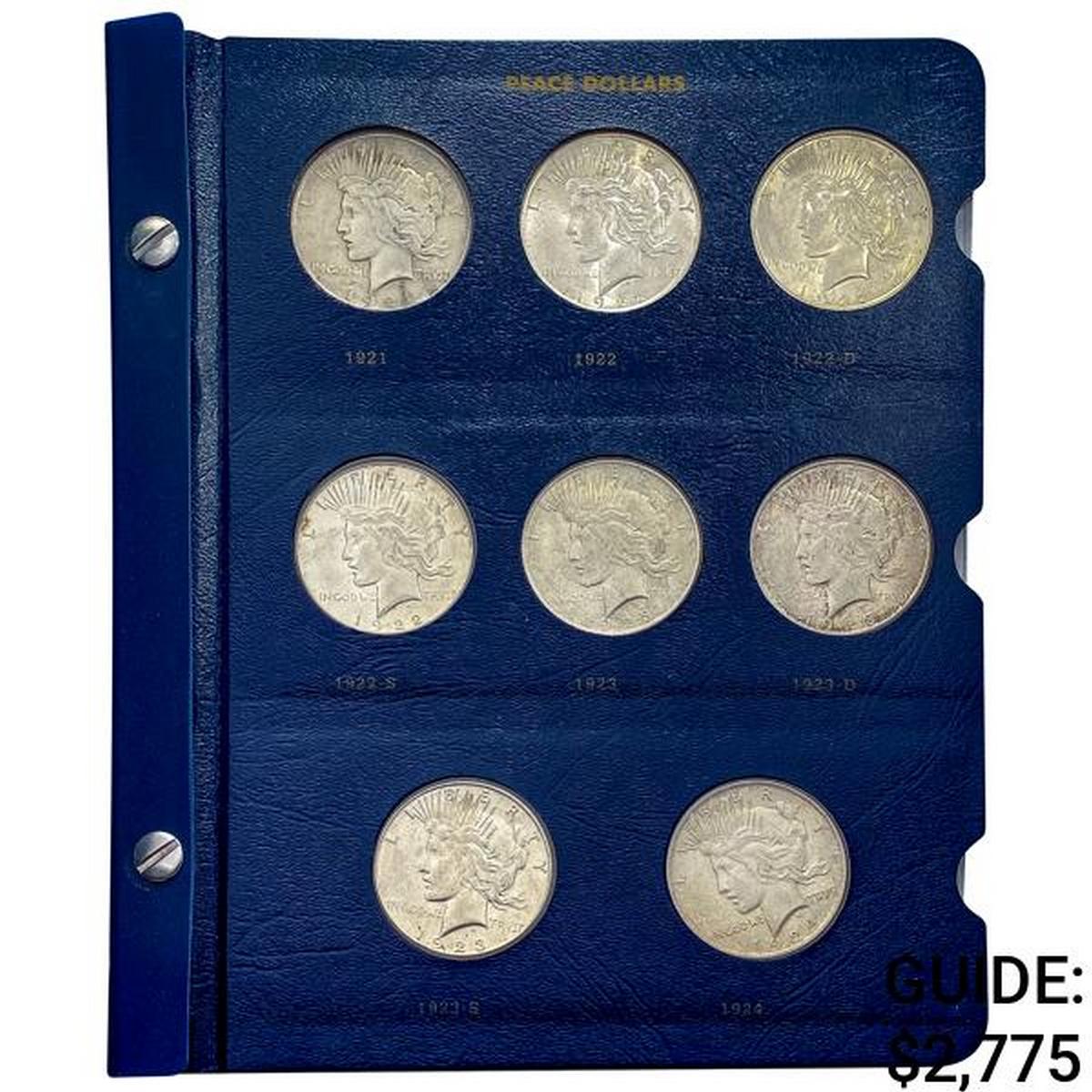 1921-1935 Peace Dollar Album [24 Coins[