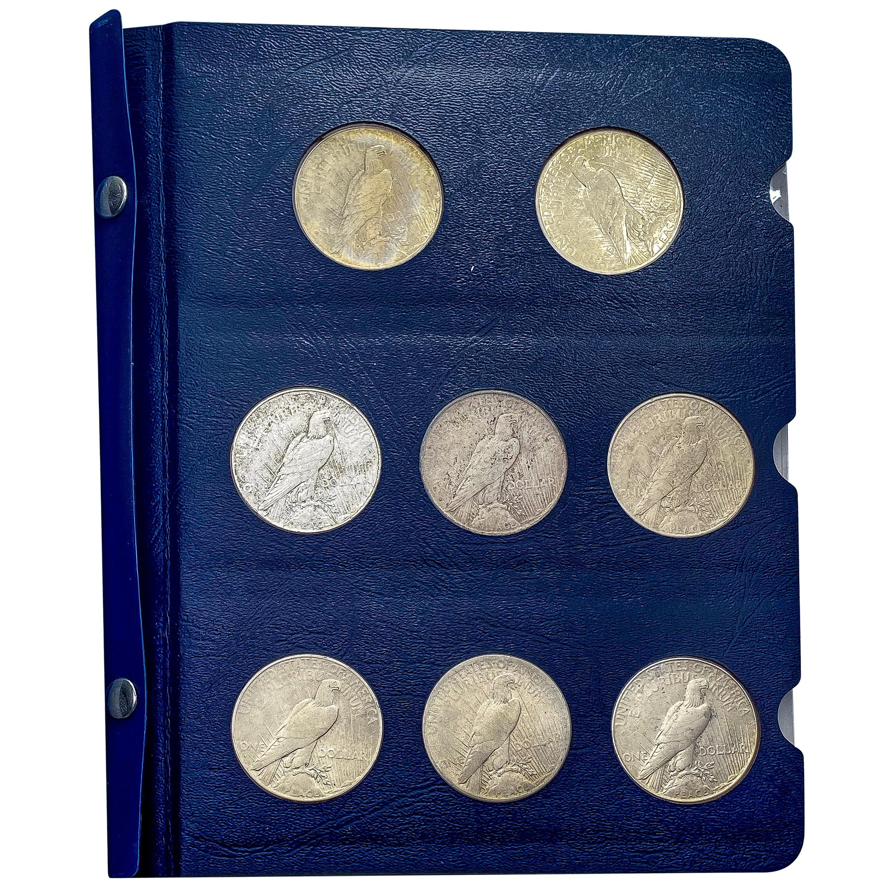 1921-1935 Peace Dollar Album [24 Coins[