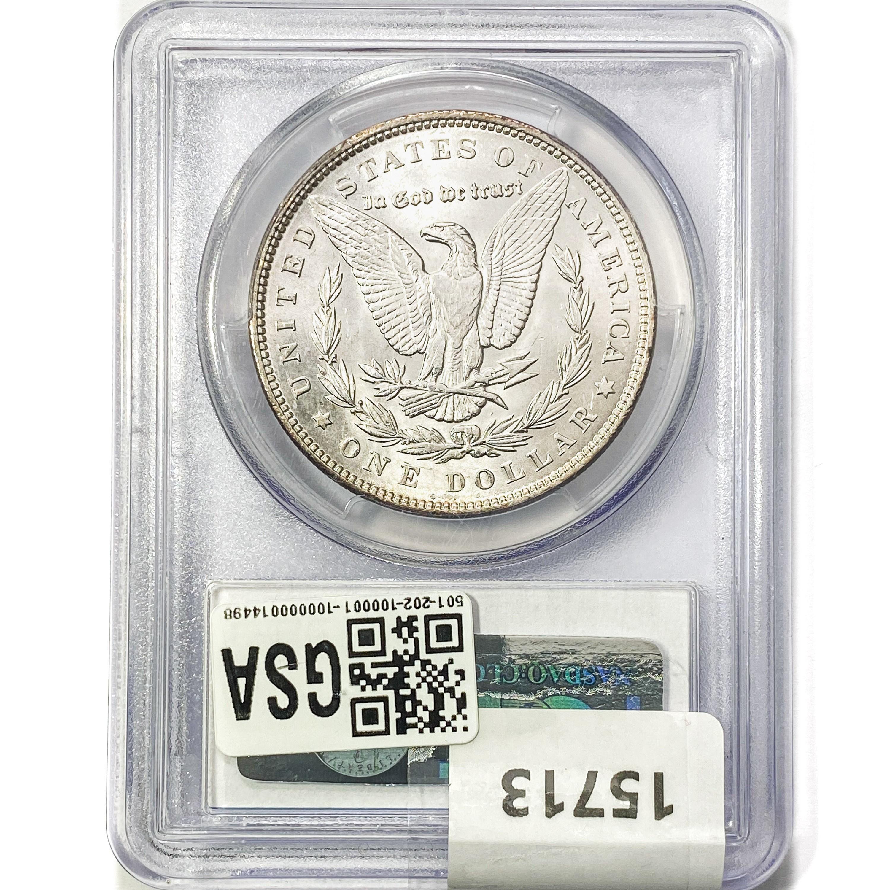 1890 Morgan Silver Dollar PCGS MS63