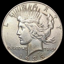 1935 Silver Peace Dollar CLOSELY UNCIRCULATED