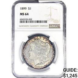 1899 Morgan Silver Dollar NGC MS64