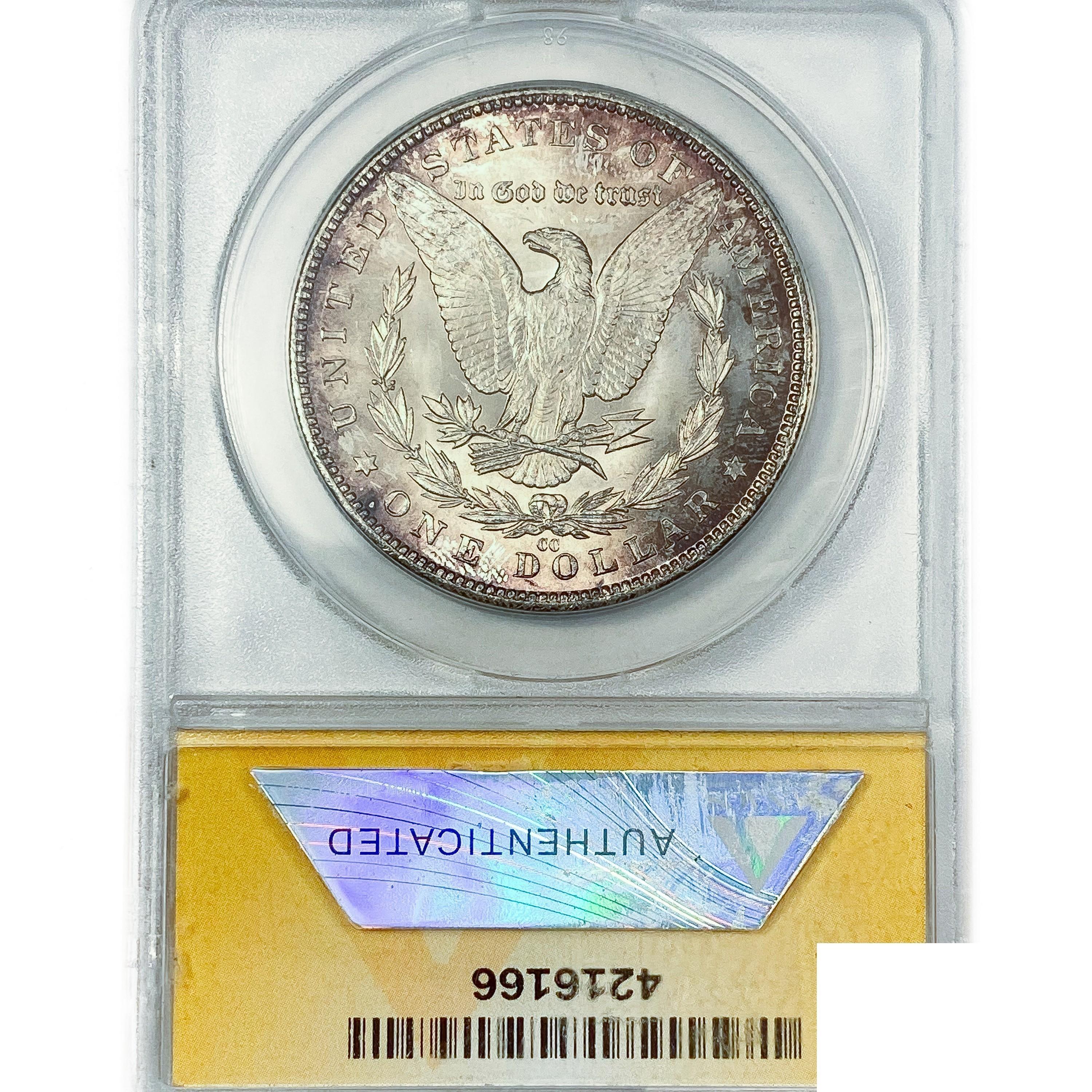 1883-CC Morgan Silver Dollar ANACS MS64 VAM-5