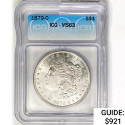 1879-O Morgan Silver Dollar ICG MS63