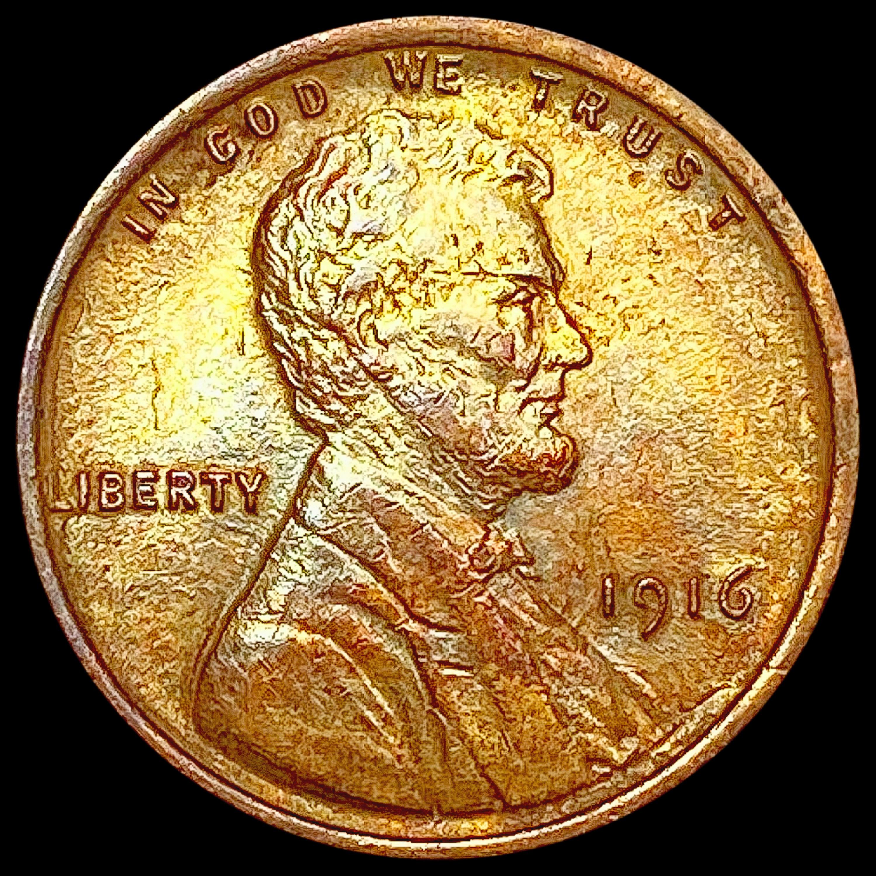 1916 Wheat Cent CHOICE AU