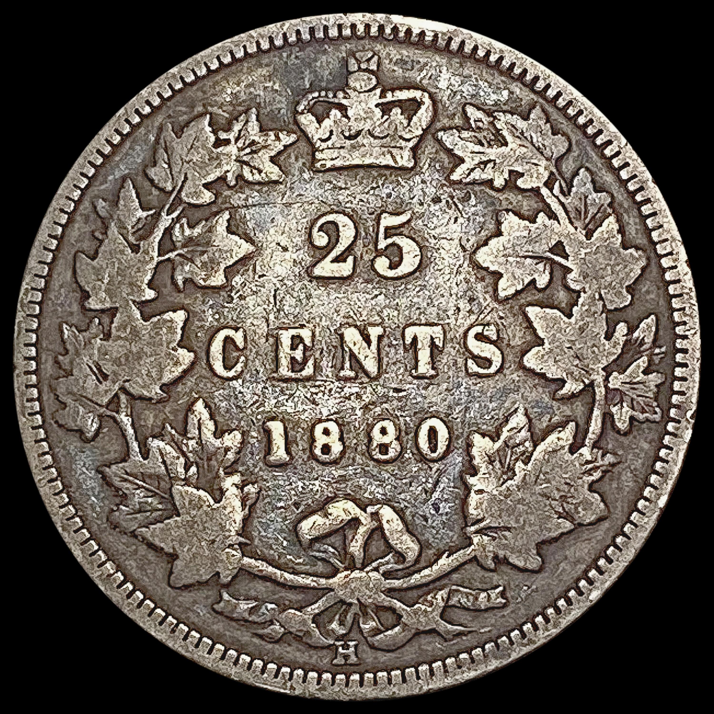 1880 Canada Quarter NICELY CIRCULATED