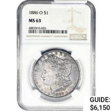 1886-O Morgan Silver Dollar NGC MS63