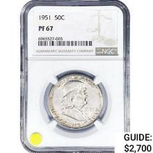 1951 Franklin Half Dollar NGC PF67