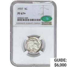 1937 CAC Buffalo Nickel NGC PF67+