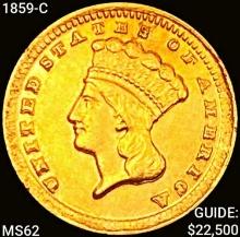 1859-C Rare Gold Dollar