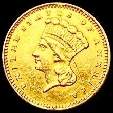 1874 Rare Gold Dollar NEARLY UNCIRCULATED