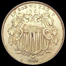 1866 Shield Nickel CLOSELY UNCIRCULATED