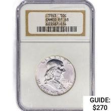 1963 Franklin Half Dollar NGC PF68 Cameo