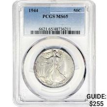 1944 Walking Liberty Half Dollar PCGS MS65