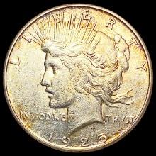 1925-S Silver Peace Dollar NEARLY UNCIRCULATED