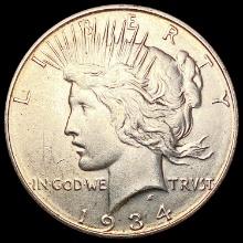 1934-D Silver Peace Dollar CLOSELY UNCIRCULATED