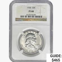 1955 Franklin Half Dollar NGC PF68