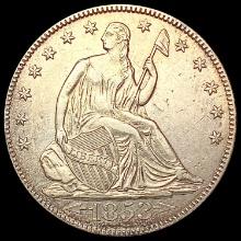1853 A+R Seated Liberty Half Dollar CLOSELY UNCIRC