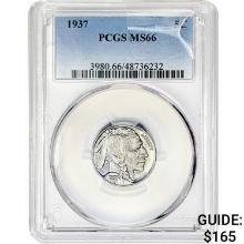 1937 Buffalo Nickel PCGS MS66