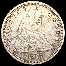 1877 Seated Liberty Quarter CLOSELY UNCIRCULATED