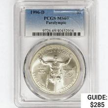 1996-D $1 PARALYMPIC PCGS MS69