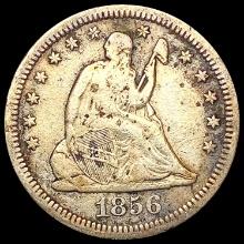 1856 Seated Liberty Quarter LIGHTLY CIRCULATED