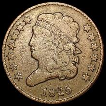 1825 Classic Head Half Cent NEARLY UNCIRCULATED