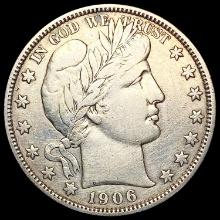 1906 Barber Half Dollar LIGHTLY CIRCULATED