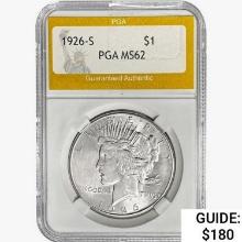 1926-S Silver Peace Dollar PGA MS62