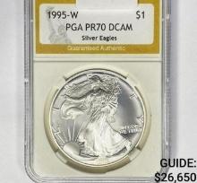 1995-W American Silver Eagle PGA PR70 DCAM