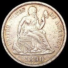 1890 Seated Liberty Dime CLOSELY UNCIRCULATED