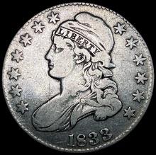 1833 Capped Bust Half Dollar LIGHTLY CIRCULATED