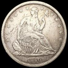 1840 Seated Liberty Half Dollar CLOSELY UNCIRCULAT