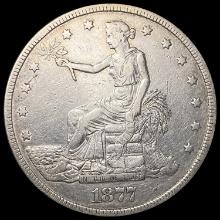 1877 Silver Trade Dollar NEARLY UNCIRCULATED