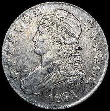 1831 Capped Bust Half Dollar NEARLY UNCIRCULATED