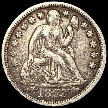 1853-O Arrows Seated Liberty Dime NEARLY UNCIRCULA