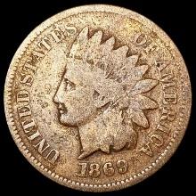 1869 Indian Head Cent NICELY CIRCULATED